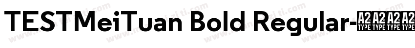 TESTMeiTuan Bold Regular字体转换